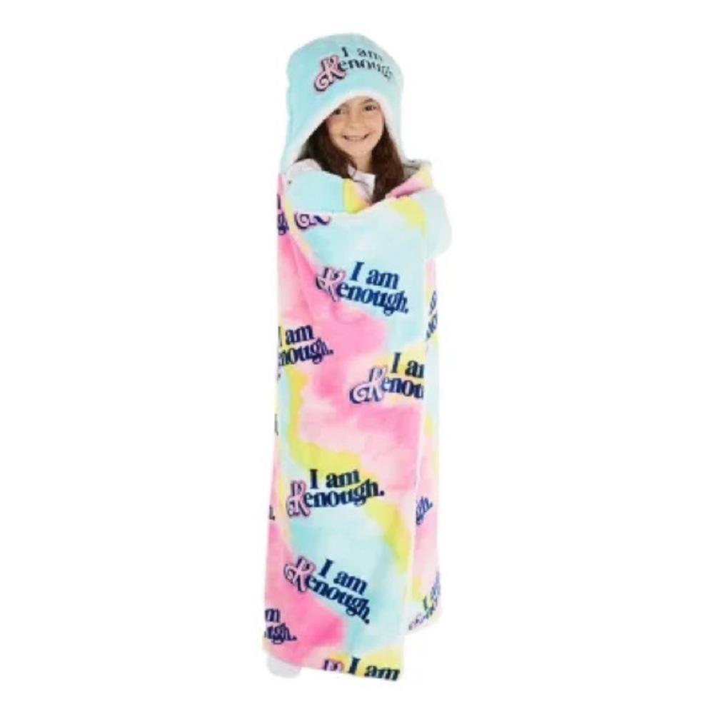 Barbie Ken 40x50 Hooded Throw, Plush with Sherpa Lining